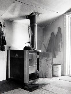 Stove, David Jacknife Residence, Near Edson, Alberta, October 1984