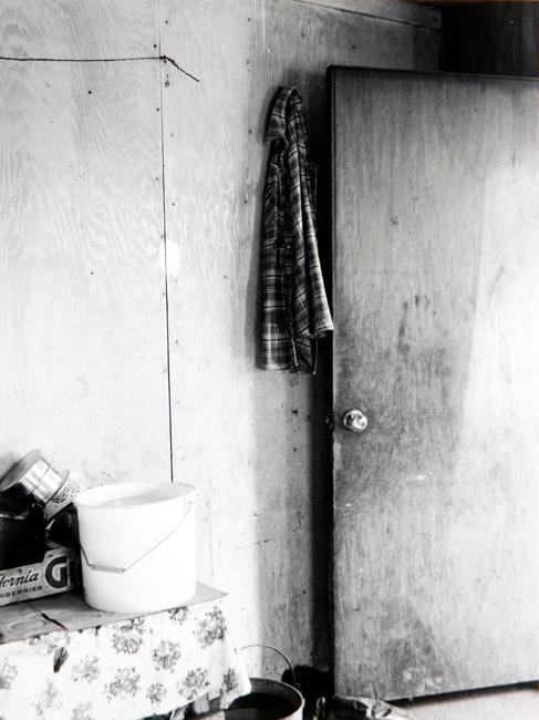 Door, Sylvester Auger Residence, Demarais, Alberta, September 1985