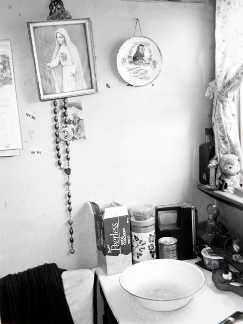 Wash Basin, Julien Auger Residence, Demarais, Alberta, September 1985