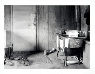 Shoes, Francis Cardinal Residence, Calling Lake, Alberta, April 1985