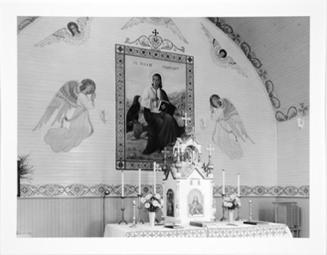 Interior, St. John the Baptist Ukrainian Catholic Church, Prud'home, Saskatchewan, June 1984