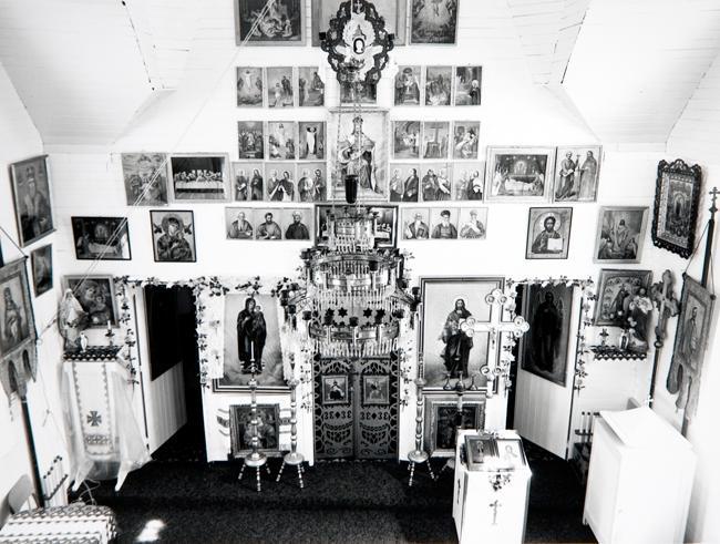 Interior, Onufrey the Great Russian Orthodox Church, South of Foam Lake, Saskatchewan, June 1985