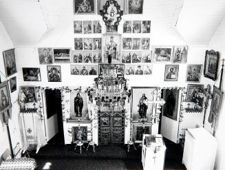 Interior, Onufrey the Great Russian Orthodox Church, South of Foam Lake, Saskatchewan, June 1985
