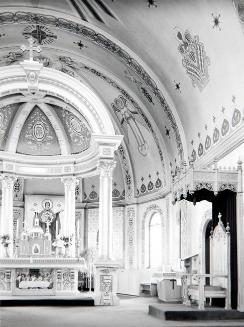 Interior, St. George's Ukrainian Catholic Church, Saskatoon, Saskatchewan, May 1984