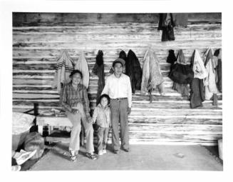 Margaret, Kevin and Frank Yatchotay, Indian Cabins, Alberta, August 1987