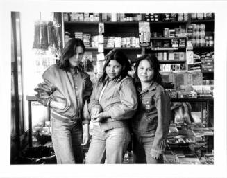 Teenage Girls, Entrance General Store, Entrance, Alberta, March 1981