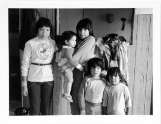 Trapper's Family and Visitor, Demarais, Alberta, September 1985