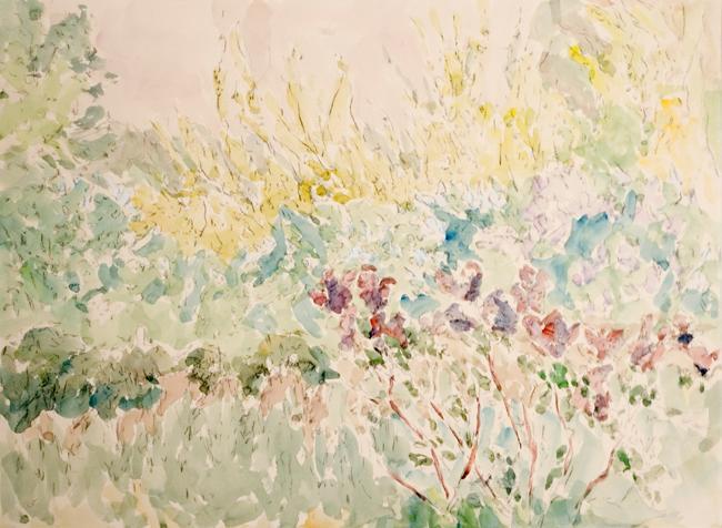 Lilacs in the Garden