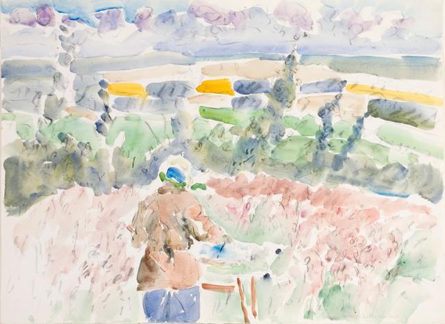 Reta Painting Near the Boskill Farm