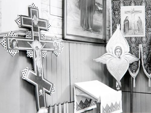 Interior, St. Michaels Ukrainian Orthodox Church, Lepine, Saskatchewan, May 1984