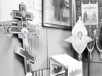 Interior, St. Michaels Ukrainian Orthodox Church, Lepine, Saskatchewan, May 1984