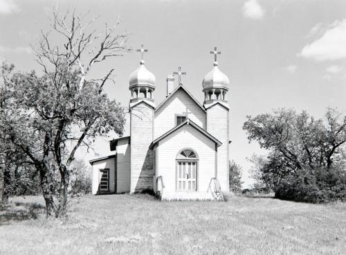 St. Vladimir and Olga Ukrainian Catholic Church near Wroxton, Saskatchewan, May 1993
