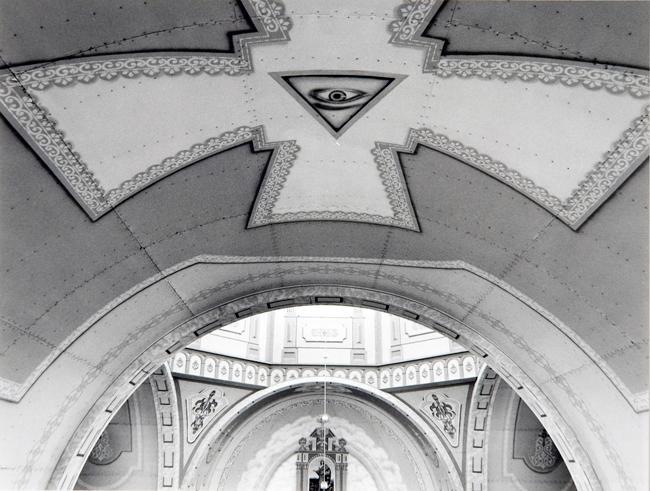 Ceiling, St. John Bohoslow Ukrainian Catholic Church, Krasne near Wynyard, Saskatchewan, May 1993