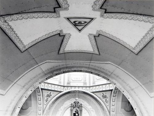 Ceiling, St. John Bohoslow Ukrainian Catholic Church, Krasne near Wynyard, Saskatchewan, May 1993
