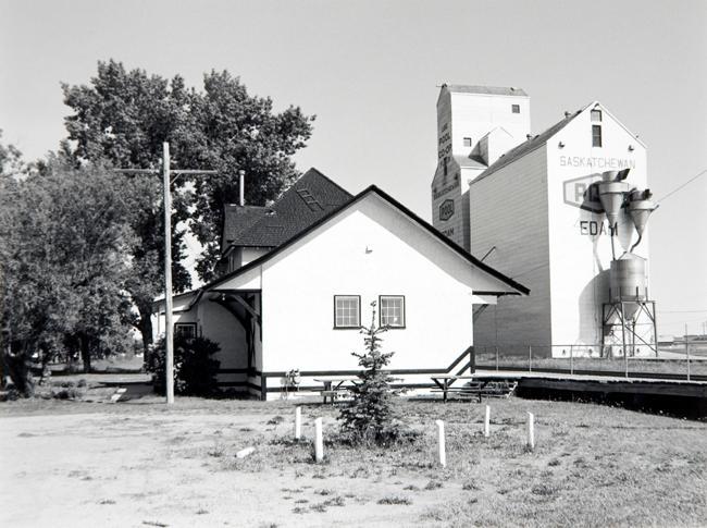 Railroad Station and Elevator, Edam, Saskatchewan, May 1993