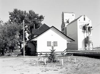 Railroad Station and Elevator, Edam, Saskatchewan, May 1993