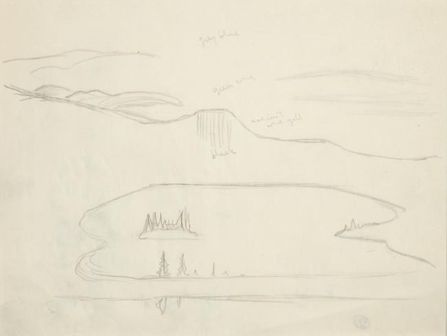 Untitled (lake with mountain)
