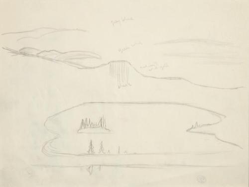 Untitled (lake with mountain)