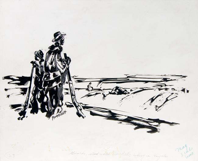 Guards at Riel's Hideout
