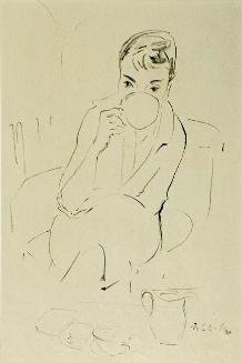 Woman Sipping Tea