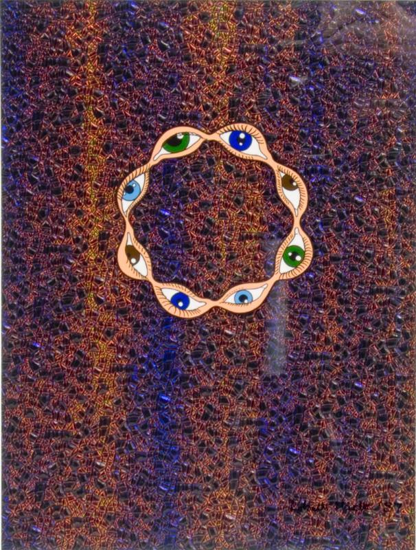 My Love Beats a Tattoo (circle of eyes)