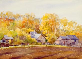 Untitled (farmstead in autumn)