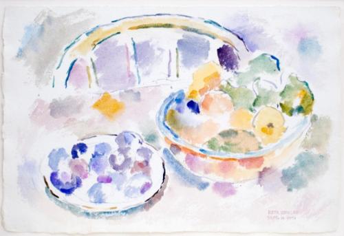 Untitled (fruit bowls on table)