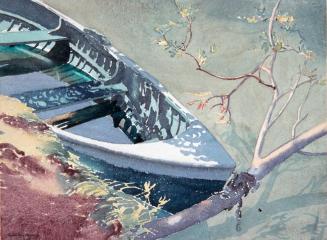 Untitled (boat on river)