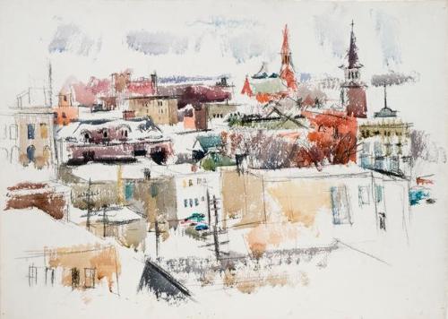 Untitled (city scene - downtown Saskatoon)