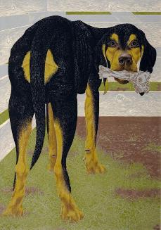 Dog with Bone