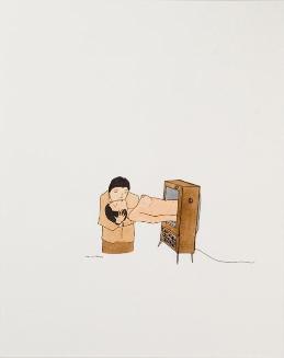 Untitled (man, woman, television)