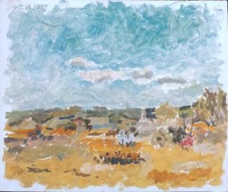 Untitled (Landscape with Telephone Poles)