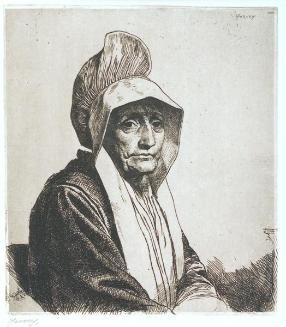 Untitled (portrait of an old woman)