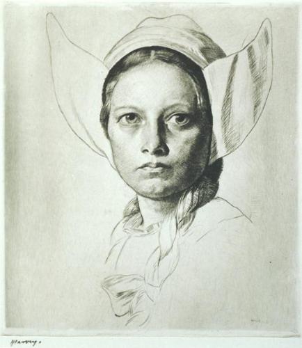 Untitled (portrait of a young woman)
