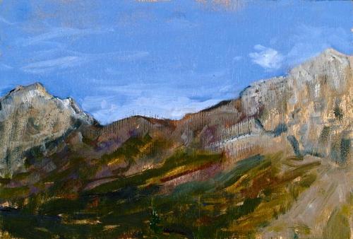 Mountains, Clear Blue Sky