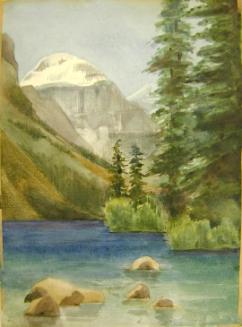 Untitled (mountains and lake)