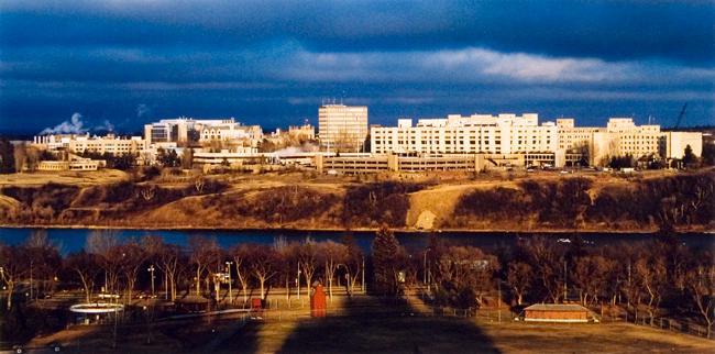 My World: 15th Floor, 430 5th Ave. N,. Kinsmen Park and  U. of S, April 2004