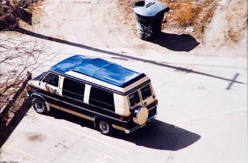 My World: Untitled (van and garbage can)