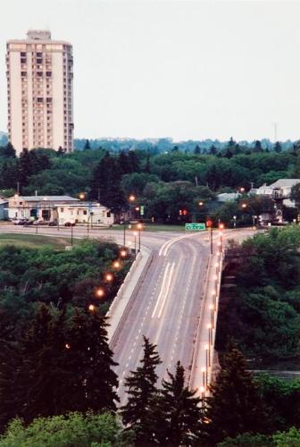 My World: 15th Floor, 430 5th Ave. N., Luther Tower & 25th Street Bridge, 4:30 am., June 9. 2005