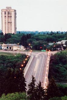 My World: 15th Floor, 430 5th Ave. N., Luther Tower & 25th Street Bridge, 4:30 am., June 9. 2005