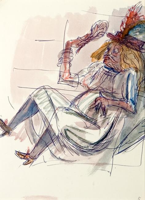 Untitled (woman with a fan)