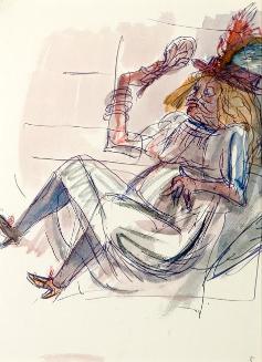 Untitled (woman with a fan)