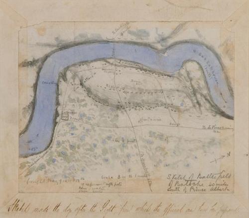 Sketch of Battlefield at Batoche