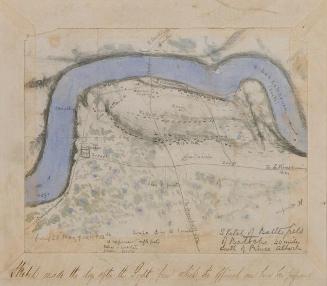 Sketch of Battlefield at Batoche