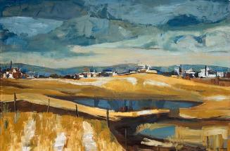 Untitled ( landscape with distant city)