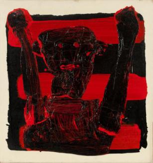 Man with Raised Arms