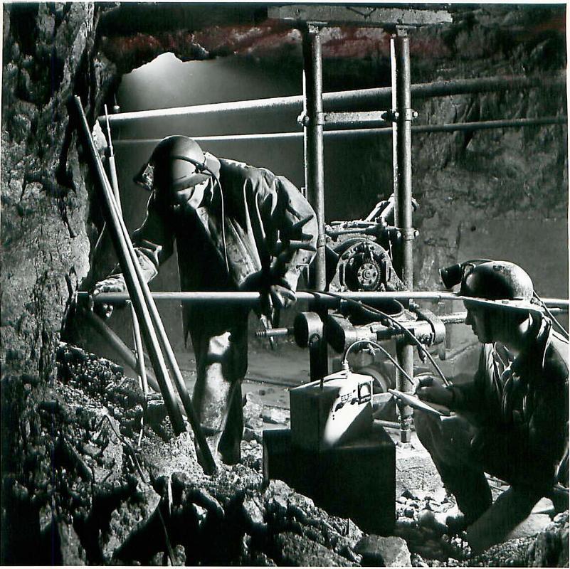 SK: Beaverlodge Area - Diamond Drill Working on Underground Exploration at Nesbitt-Labine Uranium Mine