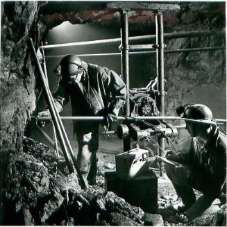 SK: Beaverlodge Area - Diamond Drill Working on Underground Exploration at Nesbitt-Labine Uranium Mine