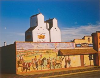SK: Saskatoon-P.A. Area - Mural Along Duck Lake's Main Street