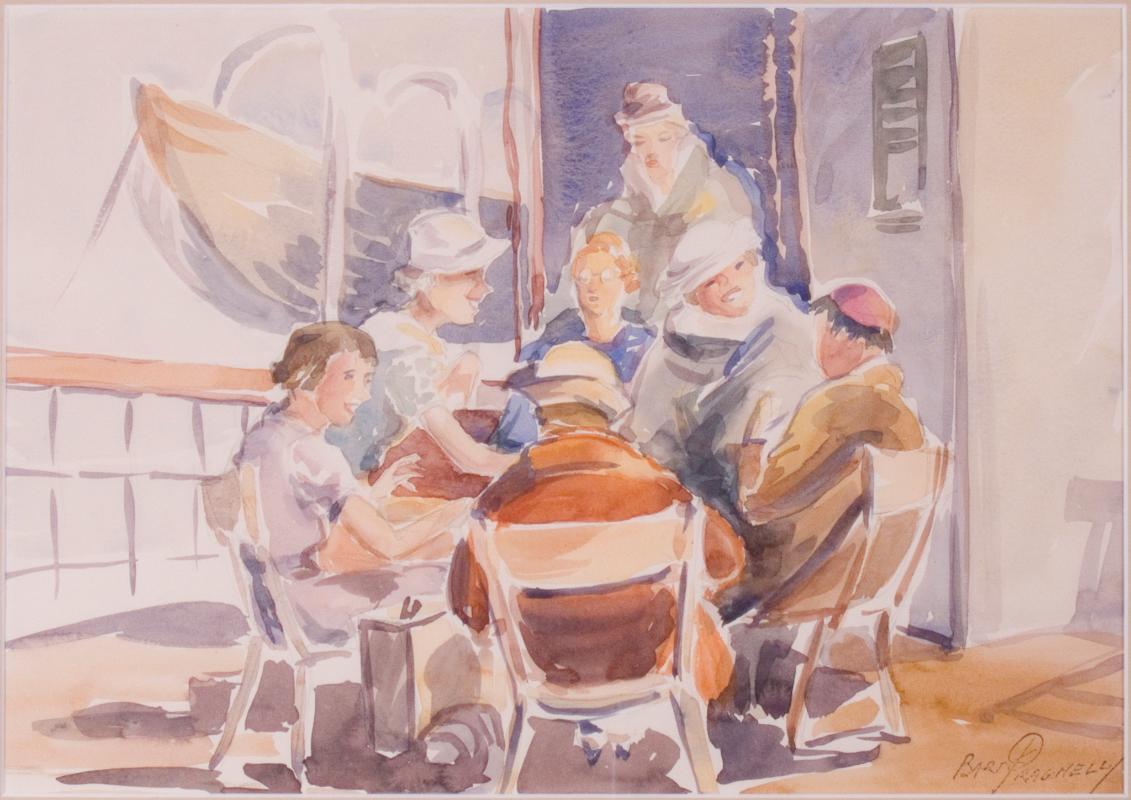 Bridge Players on a Steamship